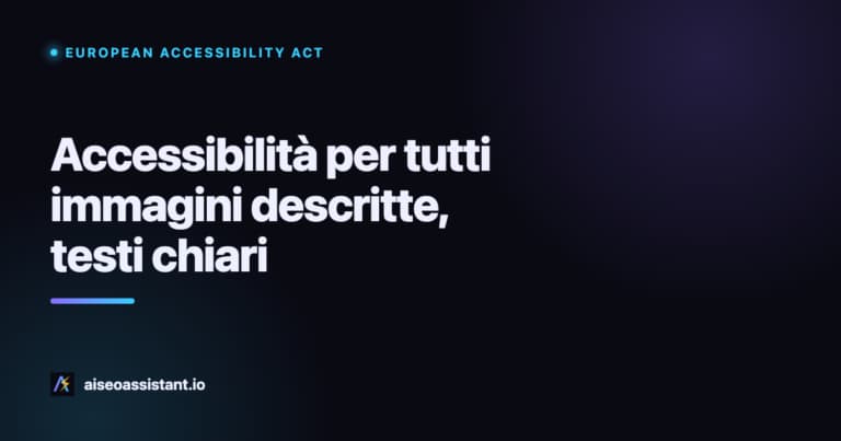 European Accessibility Act: immagini e testi accessibili