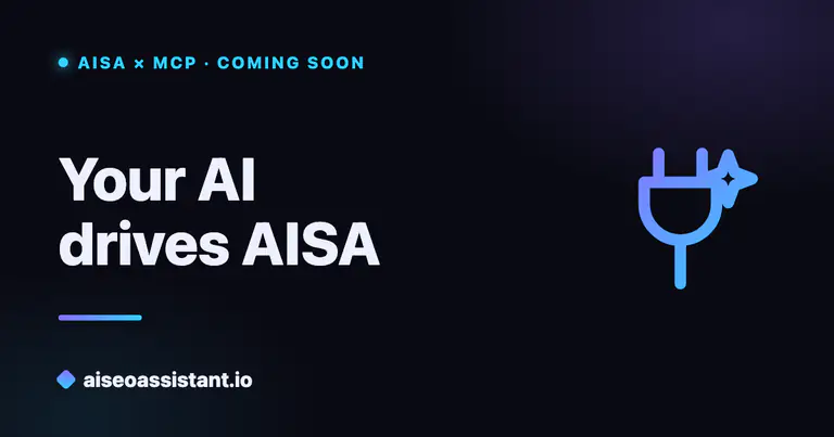 AISA and MCP: your AI drives the SEO plugin — preview on aiseoassistant.io