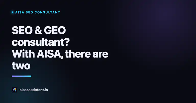 AISA SEO Consultant for SEO and GEO consultants